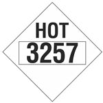 Hot Markings 3257 Placard